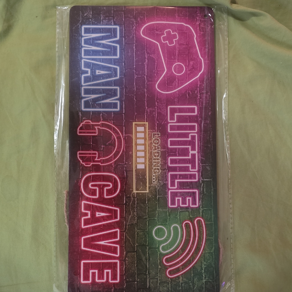 Little Man Cave Gaming Neon Sign - Pink and Blue